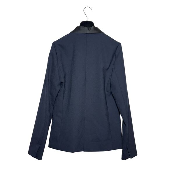 Merci Italia Navy & Black Tuxedo Blazer Shawl Collar Size 46 IT 10 US - Picture 3 of 10